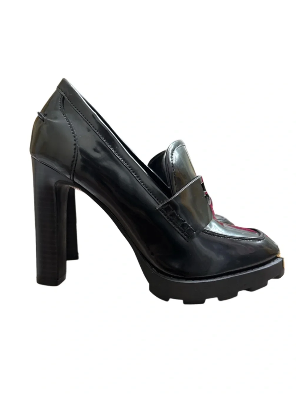 KARL LAGERFELD PARIS VIRNA PLATFORM HIGH HEELS OXFORDS - Picture 4 of 9